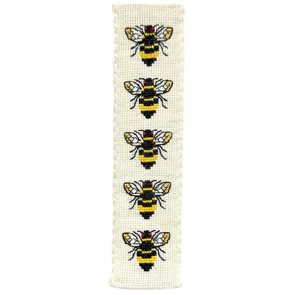Buzzy Bees Cross Stitch Bookmark Kit