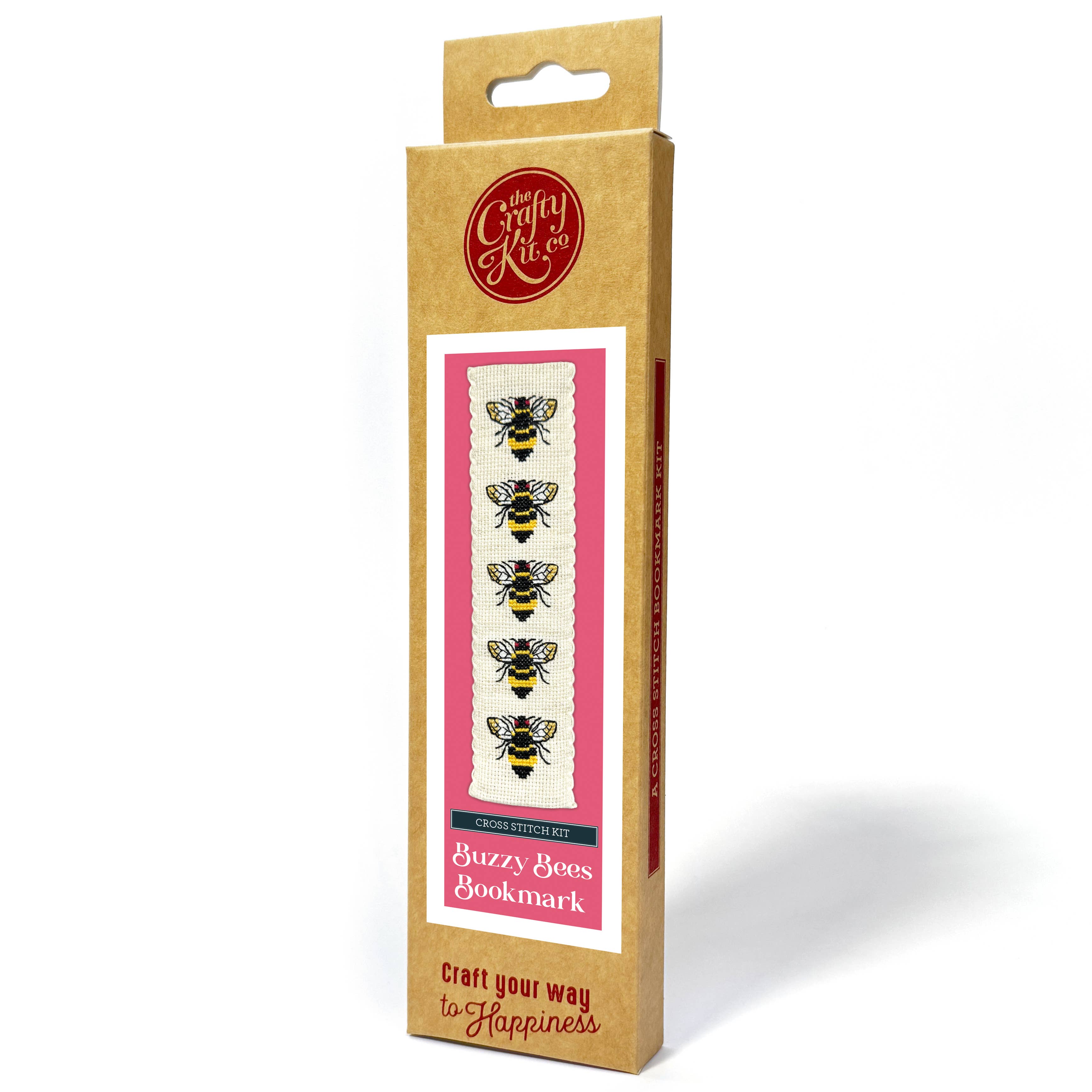 Buzzy Bees Cross Stitch Bookmark Kit