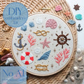 Embroidery kit - Shells and sails