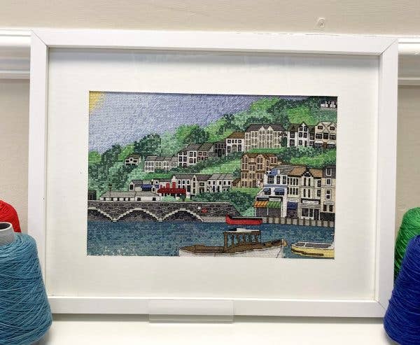 Looe Harbour Cross Stitch Kit - Cornwall Cross Stitch