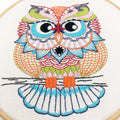 Owl Embroidery Kit - Boxed with Hoop