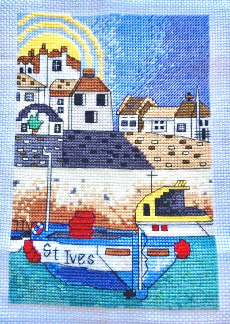 ST Ives – North Harbour Art Cross Stitch Kit ,Cornwall Cross Stitch Kit