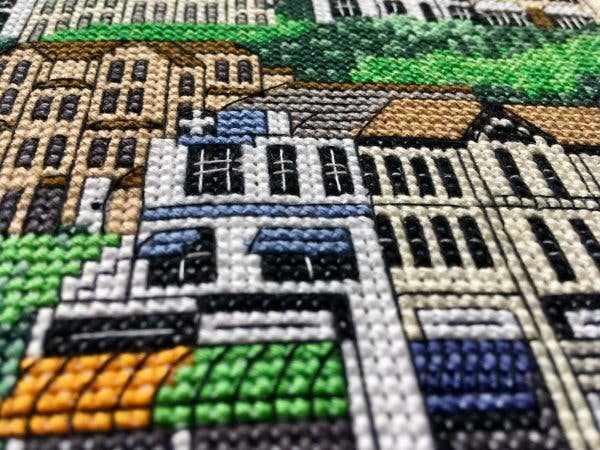 Looe Harbour Cross Stitch Kit - Cornwall Cross Stitch