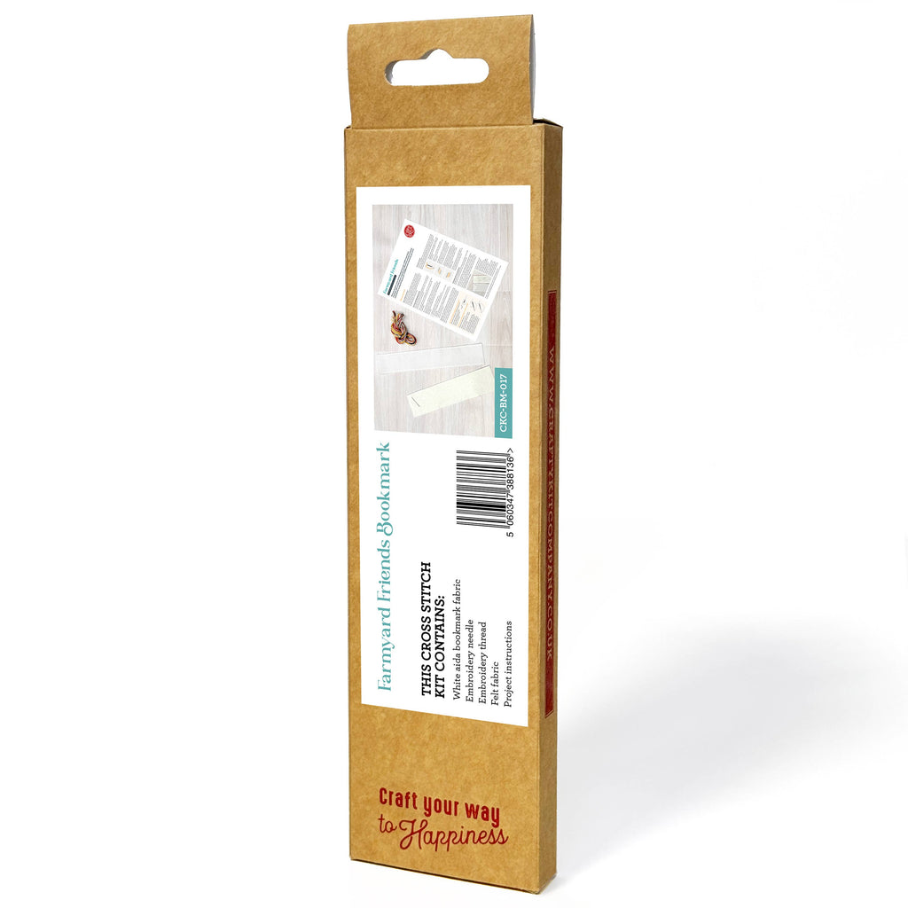Farmyard Friends Cross Stitch Bookmark Kit
