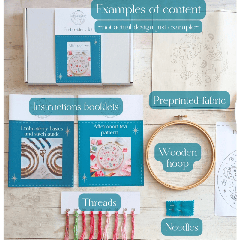 Embroidery kit - Shells and sails