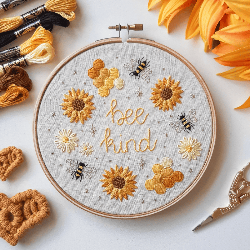 Embroidery kit - Bee kind