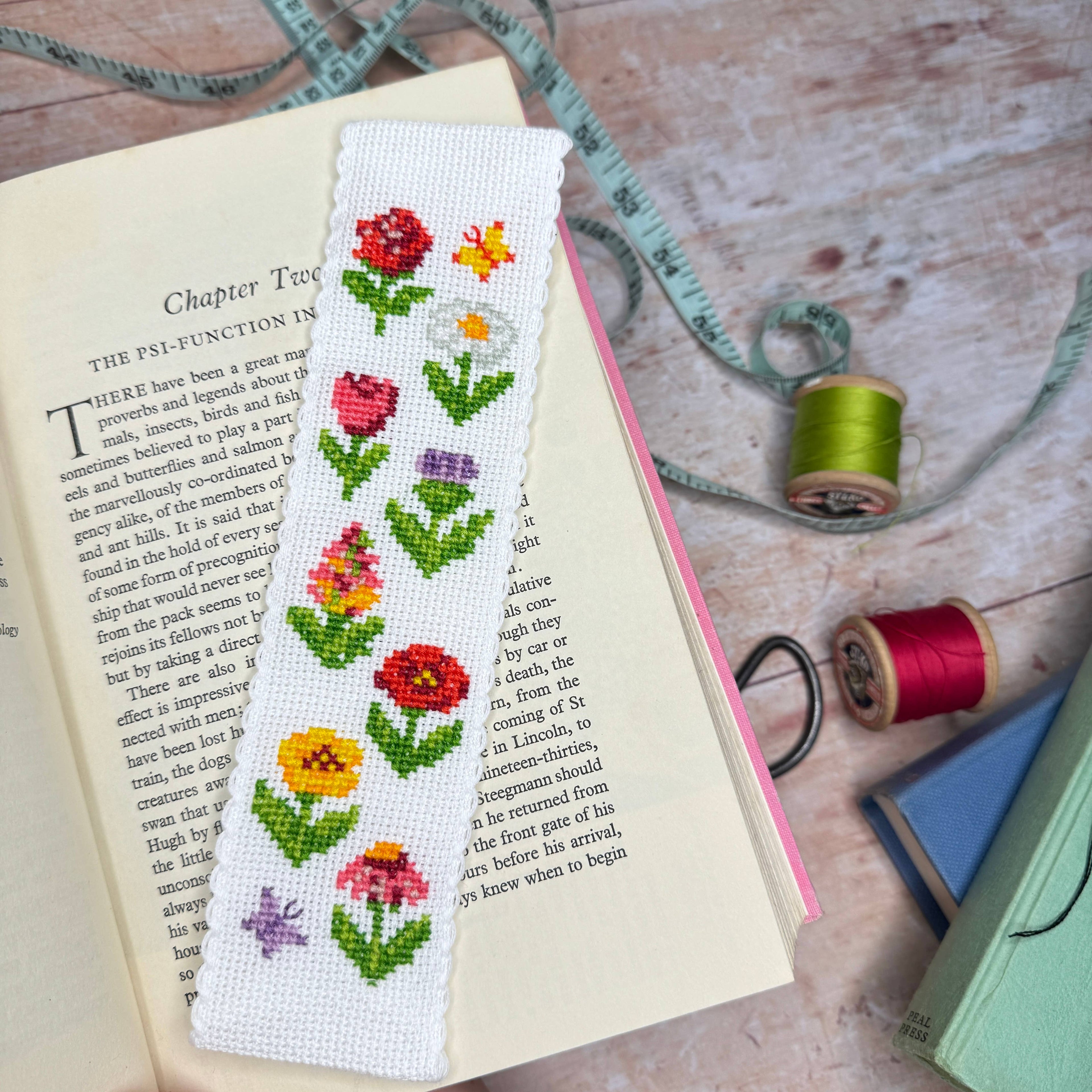 Cottage Garden Cross Stitch Bookmark Kit