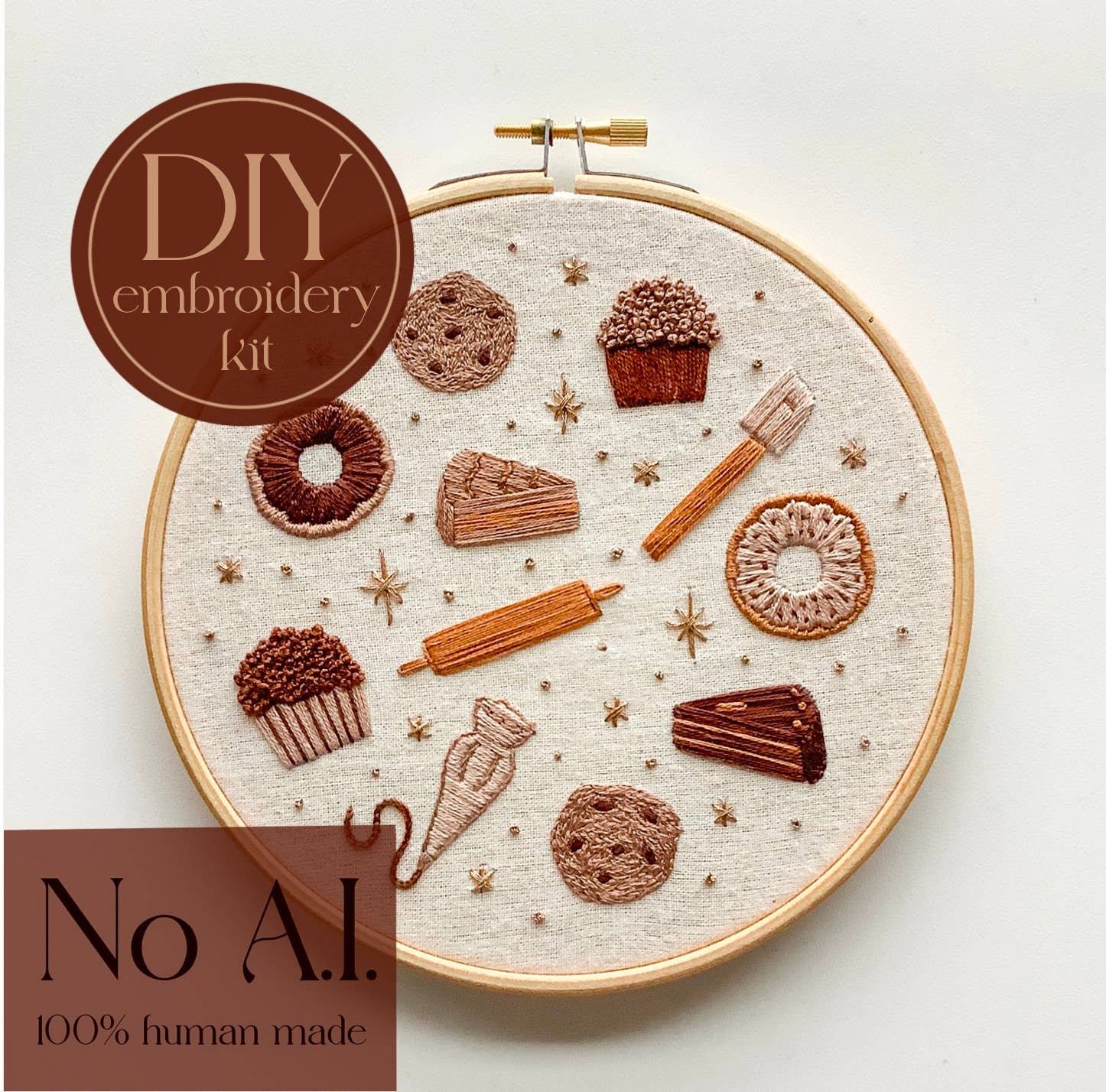 Embroidery kit - Bake it easy