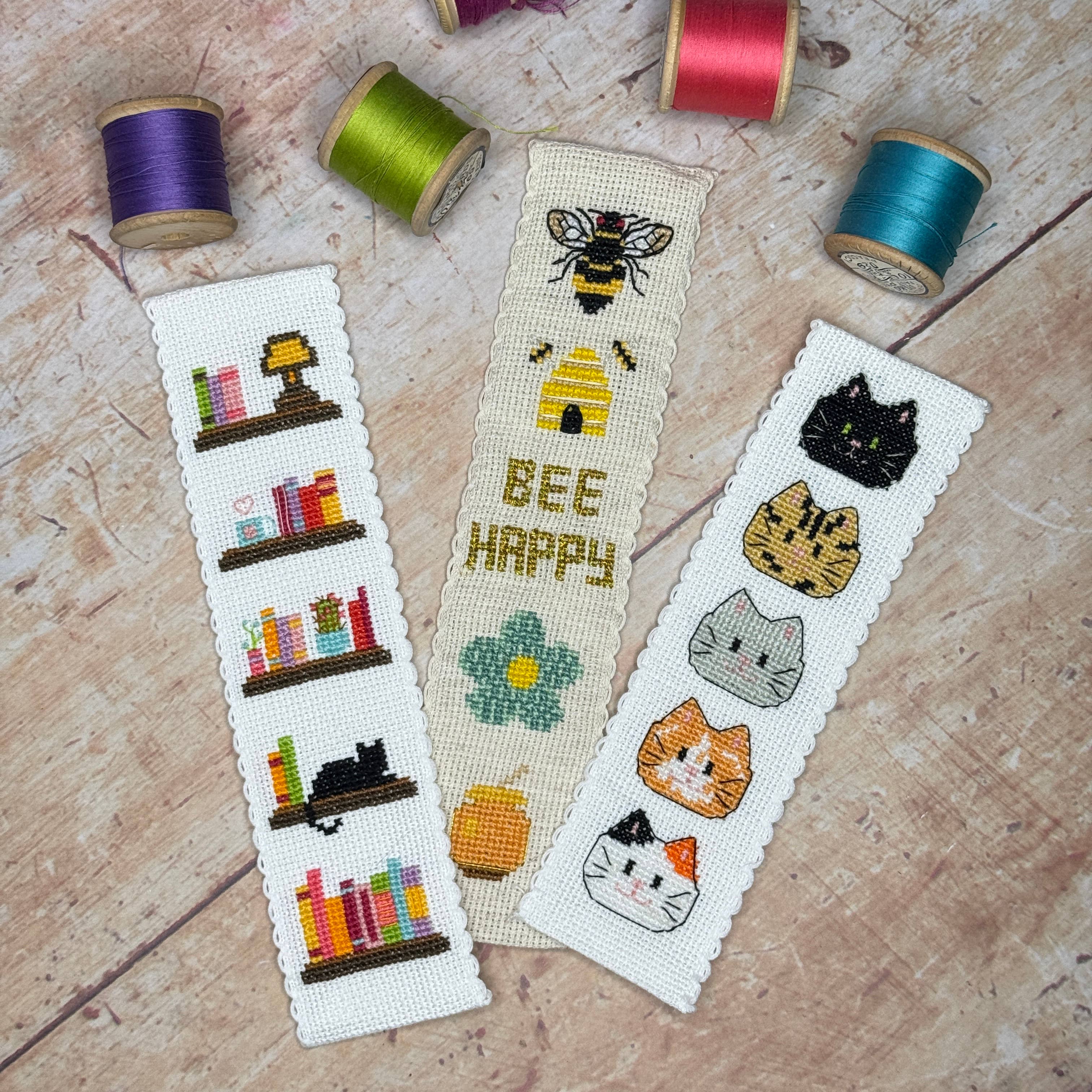 Kitty Cats Cross Stitch Bookmark Kit